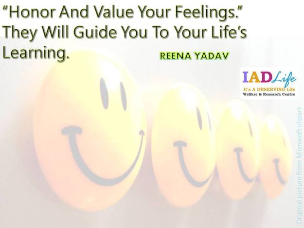 Honor and Value your Feelings